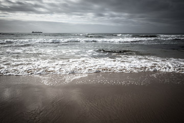 dramatic Atlantic coast at low tide
