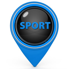Sport pointer icon on white background