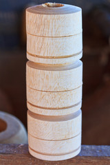 Naklejka premium Handmade umbrella frames in Asian style