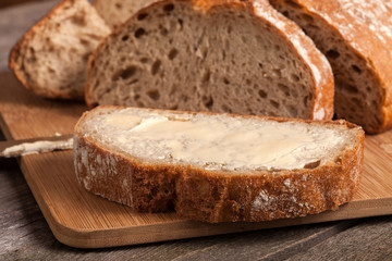 Slice of bread.