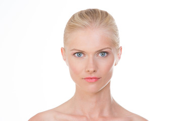 portrait of natural nordic beauty girl
