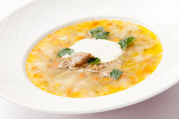 soup with barley