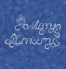 Christmas background, Merry Christmas lettering
