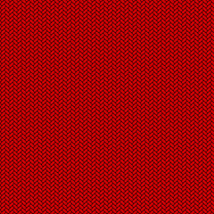 Seamless red knitted flat vector background.