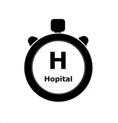 Hôpital dans un chronomètre