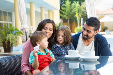 Family sitting together