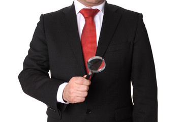 Man wearing a business suit