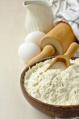 Fototapeta na wymiar Homemade gluten free flour blend