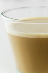 Close up of cappuccino in a cup