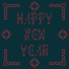 Happy New Year. Vector illustration
