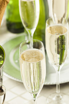 Alcoholic Bubbly Champagne for New Years