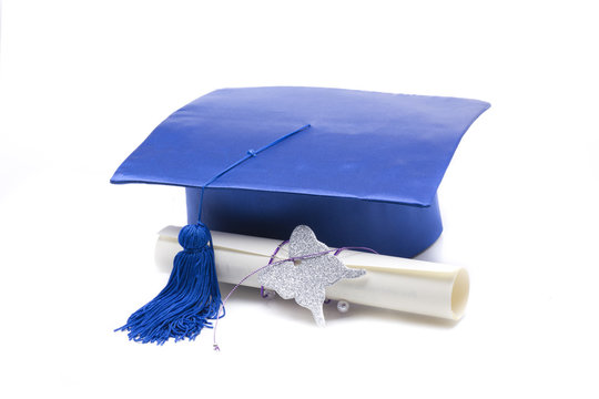 Mortarboard And Diploma