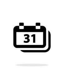 Dates simple icon on white background.