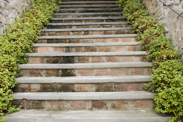 Background of the old stairs
