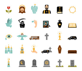 Funeral icons