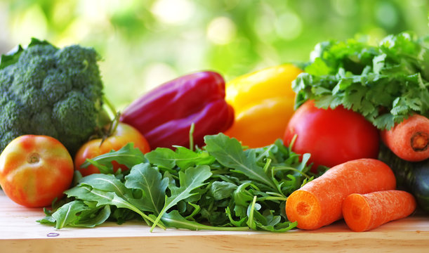 vegetables on table