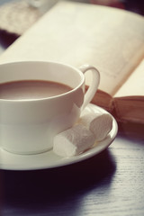 Coffee and book