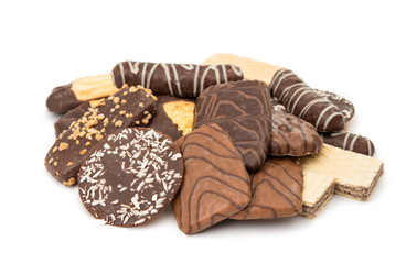 cookies with chocolate glaze