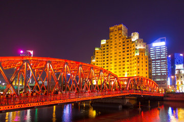 historische Brücke in Shanghai