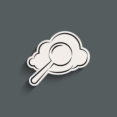 Cloud search icon