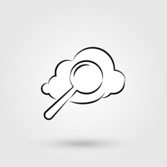 Cloud search icon