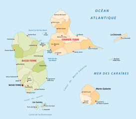 guadeloupe administrative map