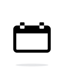 Blank calendar simple icon on white background.