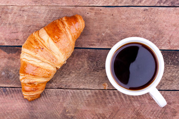 croissant and coffee
