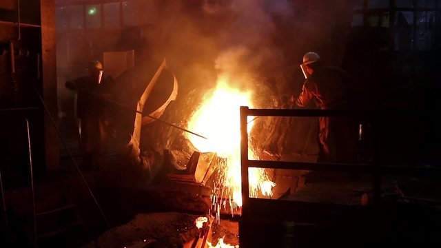 Hard work in the foundry