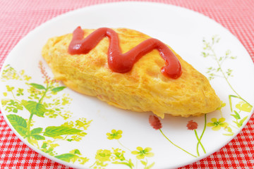 おいしそうなオムレツ