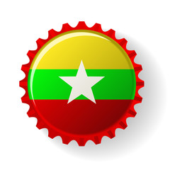 republic of the Union of Myanmar on bottle caps