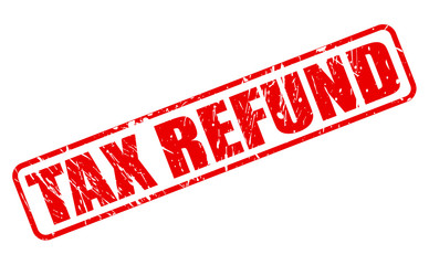 Tax refund red stamp text