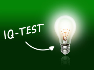 IQ Test Bulb Lamp Energy Light green