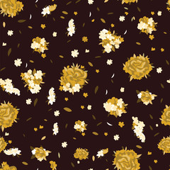 Simple pattern of roses