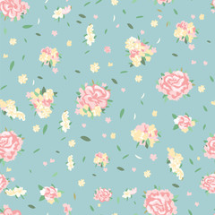 Simple pattern of roses