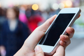 Woman Using a Smart Phone