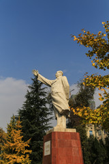 the autumn view in sichuan university, china