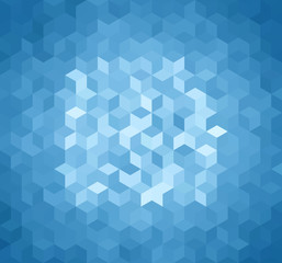 Blue Triangle Abstract Background