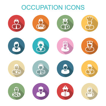 occupation long shadow icons
