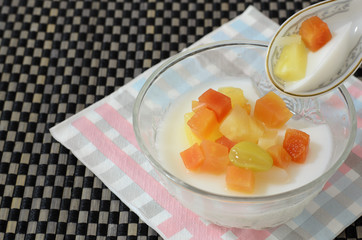 Jelly Pudding Fruit Salad