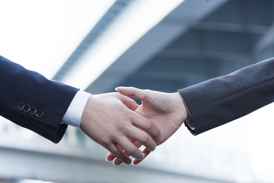 Handshake of businessman