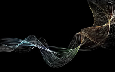great smoke colored blend waves abstract background vector