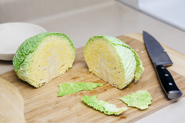 ingredients for soup, cabbage