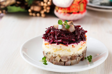 Russian herring salad