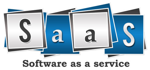SaaS - Software As A Service Four Blocks