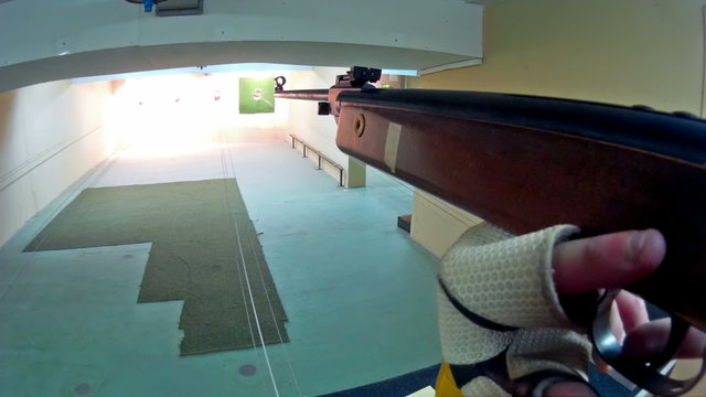 Target practice from an air gun
