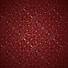 Red Damask Pattern © Giraphics