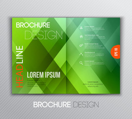 Abstract template brochure design with geometric background