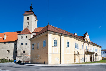 Fototapeta na wymiar gothic medieval castle Strakonice, South Bohemia, Czech republic