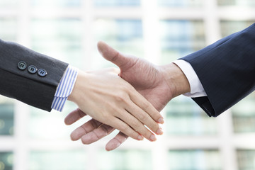 Handshake of businessman